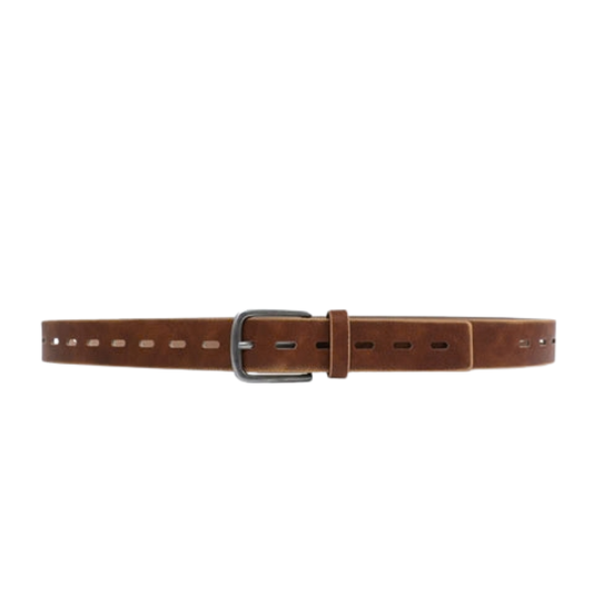 Suede Belt With Cutout Detail